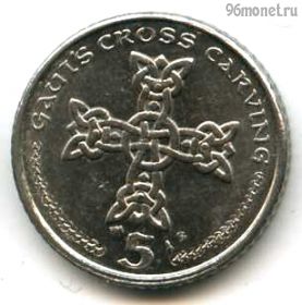 Остров Мэн 5 пенсов 2002 AB