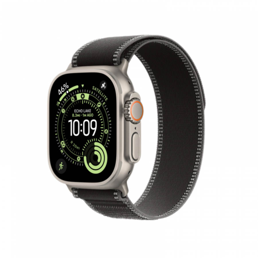Часы Apple Watch Ultra 2 GPS + Cellular 49mm Natural  Titanium Case with Black/Charcoal Trail Loop (S/M)