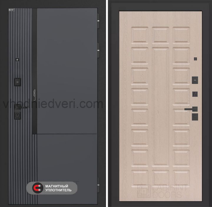 Входная дверь Лабиринт Лаб 2 Про - 04 Беленый дуб