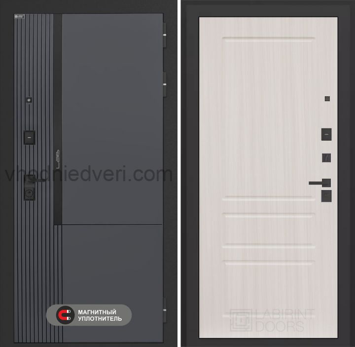 Входная дверь Лабиринт Лаб 2 Про - 03 Сандал белый