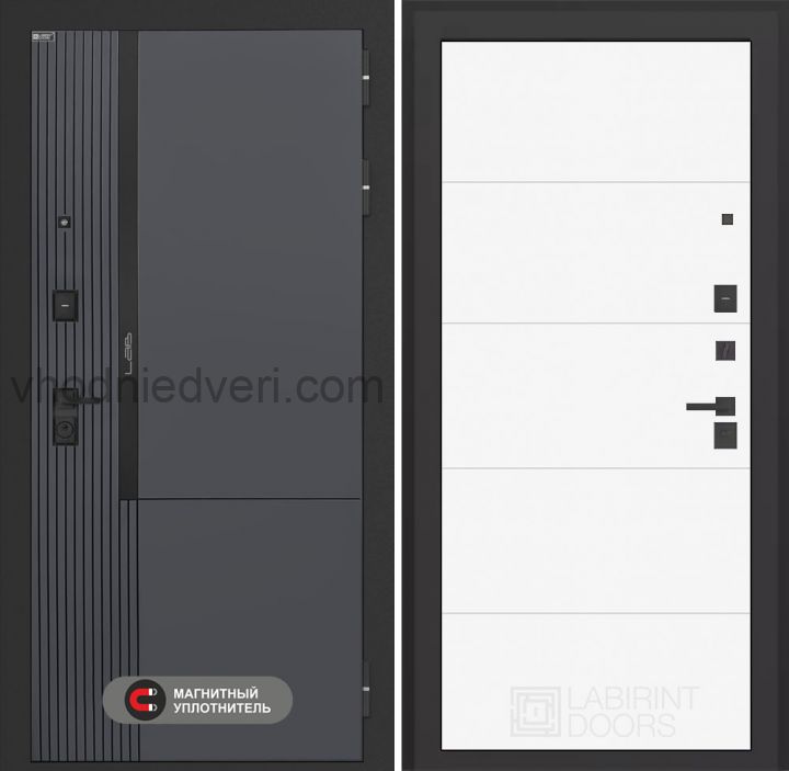 Входная дверь Лабиринт Лаб 2 Про - 13 Белый софт