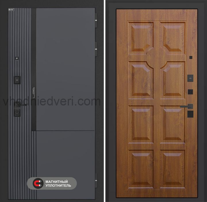 Входная дверь Лабиринт Лаб 2 Про - 17 Винорит Золотой дуб