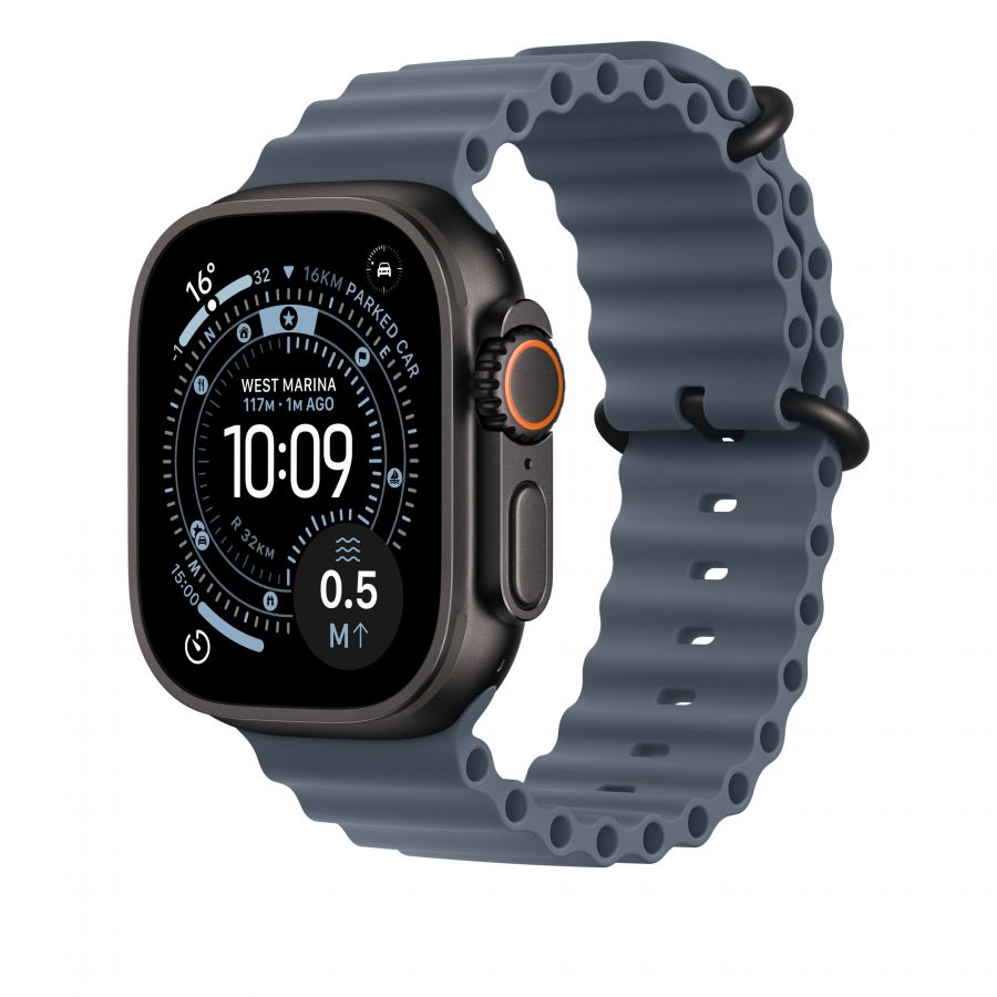 Часы Apple Watch Ultra 2 GPS + Cellular 49mm Black Titanium Case with Anchor Blue Ocean Band