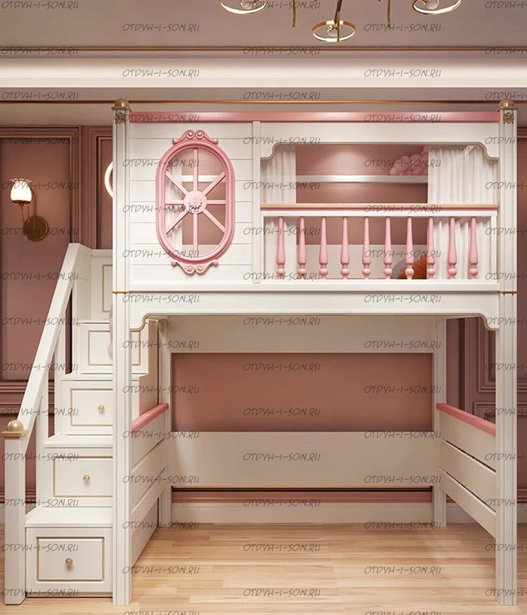 Кровать-чердак домик Sky №850