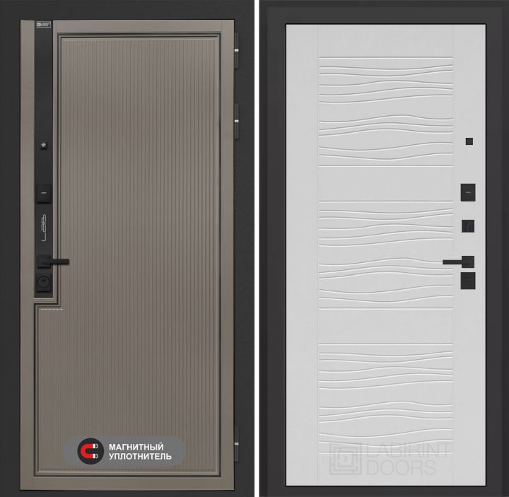 Входная дверь Лабиринт Лаб 1 Про - 06 Белое дерево