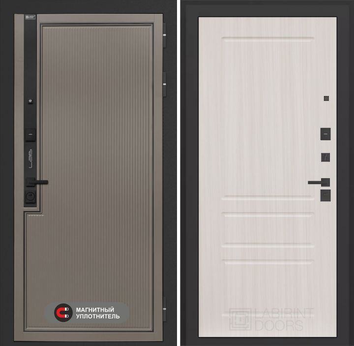 Входная дверь Лабиринт Лаб 1 Про - 03 Сандал белый