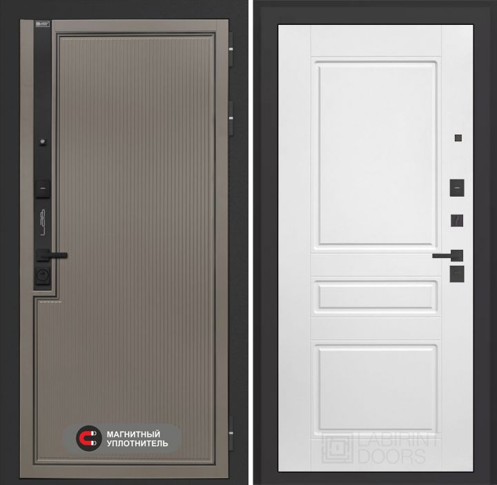 Входная дверь Лабиринт Лаб 1 Про - 03 Белый софт