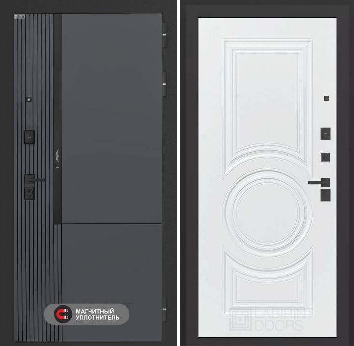 Входная дверь Лабиринт Лаб 2 Про - 23 Белый софт