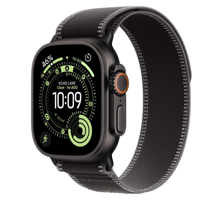 Часы Apple Watch Ultra 2 GPS + Cellular 49mm Black Titanium Case with Black/Charcoal Trail Loop (M/L)