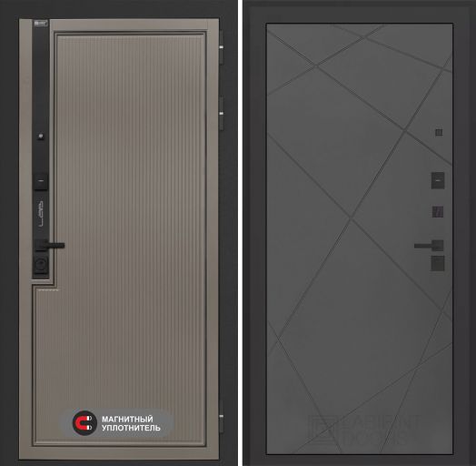Входная дверь Лабиринт Лаб 1 Про - 24 Графит софт