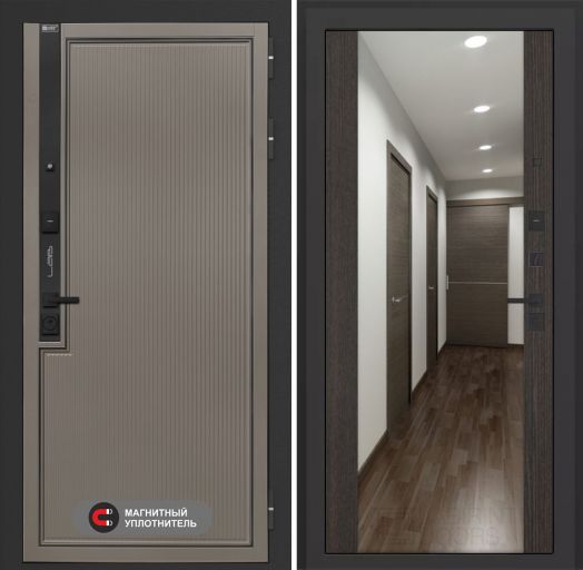 Входная дверь Лабиринт Лаб 1 Про - Зеркало максимум Венге