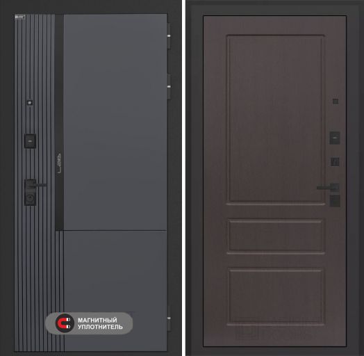 Входная дверь Лабиринт Лаб 2 Про - 03 Орех премиум