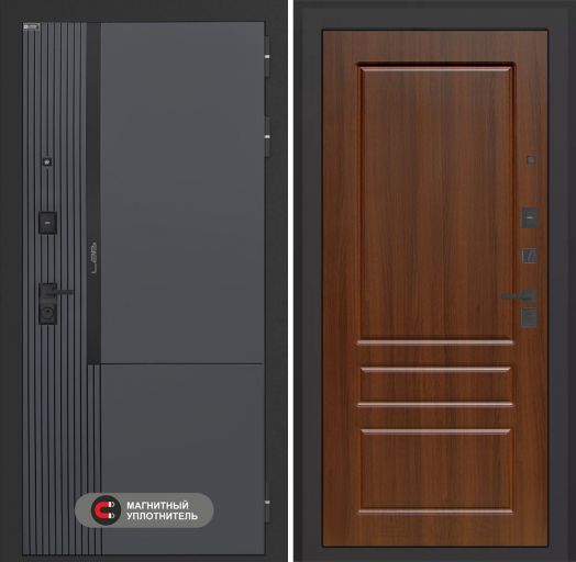 Входная дверь Лабиринт Лаб 2 Про - 03 Орех бренди