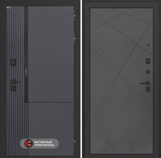 Входная дверь Лабиринт Лаб 2 Про - 24 Графит софт