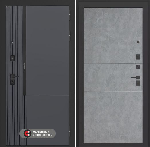 Входная дверь Лабиринт Лаб 2 Про - 21 Бетон светлый