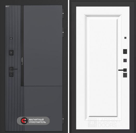 Входная дверь Лабиринт Лаб 2 Про - 27 Эмаль белая