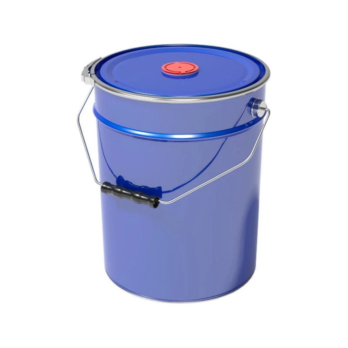 Profkolor Ведро металлическое, крышка-обруч, берикап 57мм, цвет синий, 20л. ВМо 20с берикап 57мм