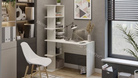 Стол письменный тип 4 Дуб Крафт белый