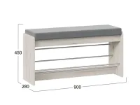 Тумба для обуви «Тайм» тип 2