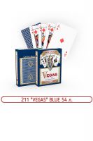 Карты игр/ №211 "VEGAS" BLUE 12х12 54 л. [в ассортименте]
