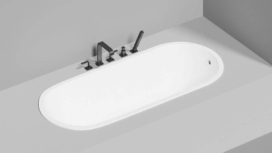 Встраиваемая ванна из искусственного камня Salini Ornella 180х80 102312G ФОТО