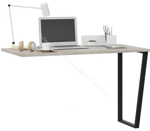 Шкаф комбинированный (366) со столом «Порто» Исп.2 - СМ-393.07.200 Кашемир матовый, Баттл Рок, Кашемир сатин