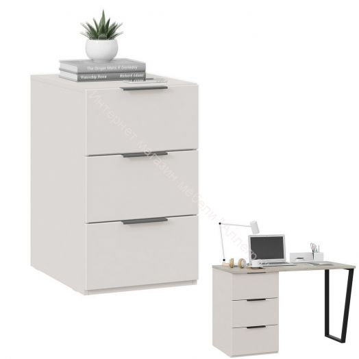 Тумба универсальная «Порто» (для стола) - ТД-393.15.01-11 Кашемир сатин, Кашемир матовый