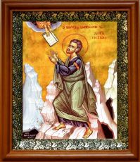 Икона Моисей, пророк в киоте с басмой Виноградная Лоза (UV-печать)(30639)