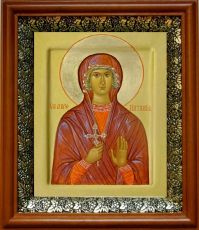 Икона Наталия Никомидийская в киоте с басмой Виноградная Лоза (UV-печать)(30645)