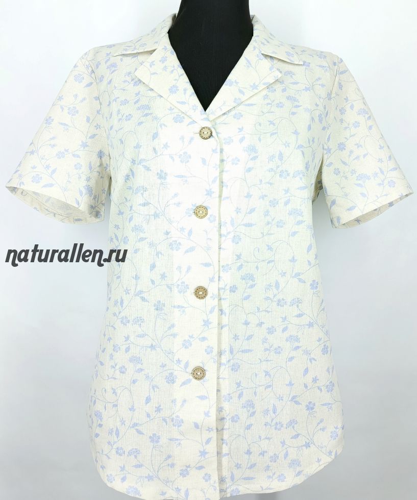 Блузка Незабудка  из льна