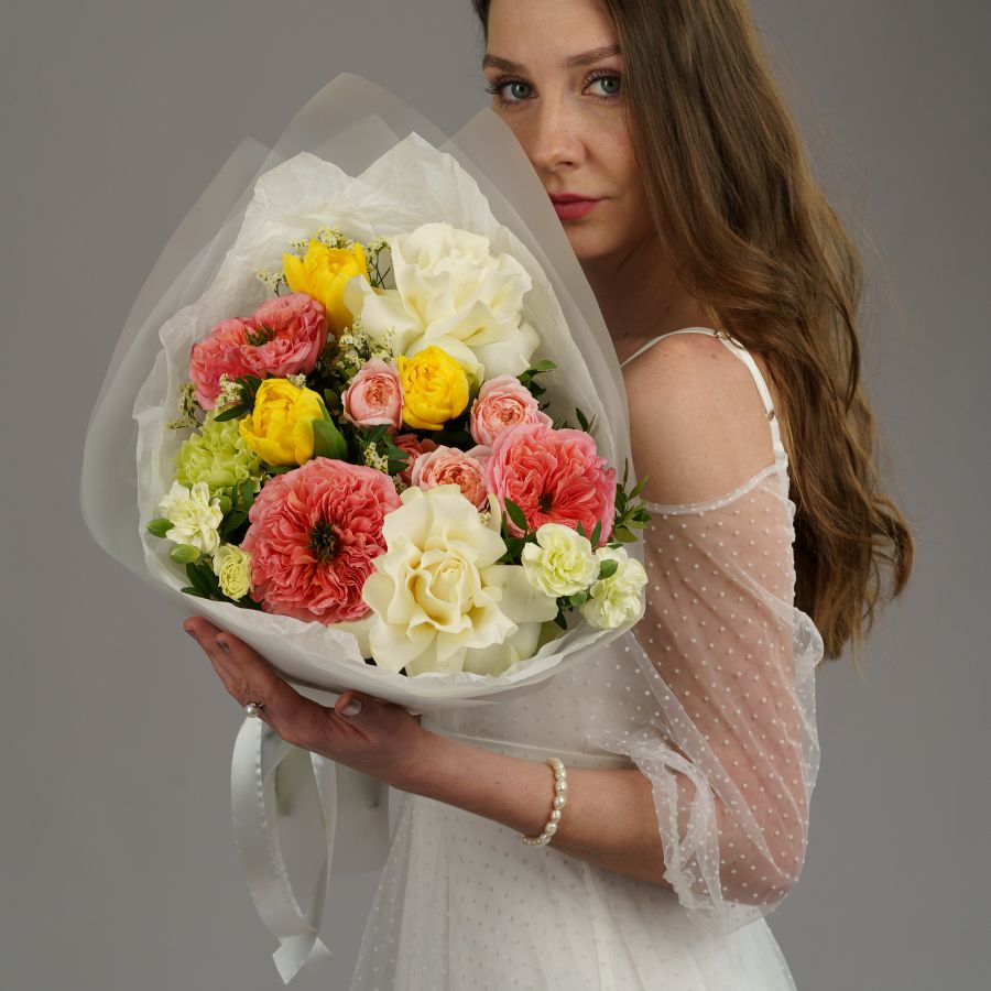 Букет "Рассвет в саду"