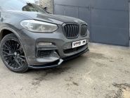 Сплиттер переднего бампера, вариант 1, для M версий Х3 G01 и X4 G02