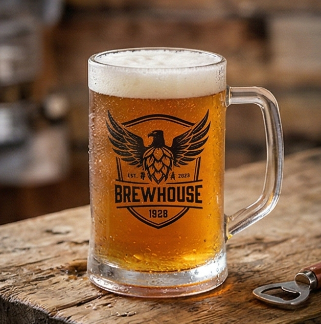 Пивная кружка (кружка-пинта) с логотипом на заказ