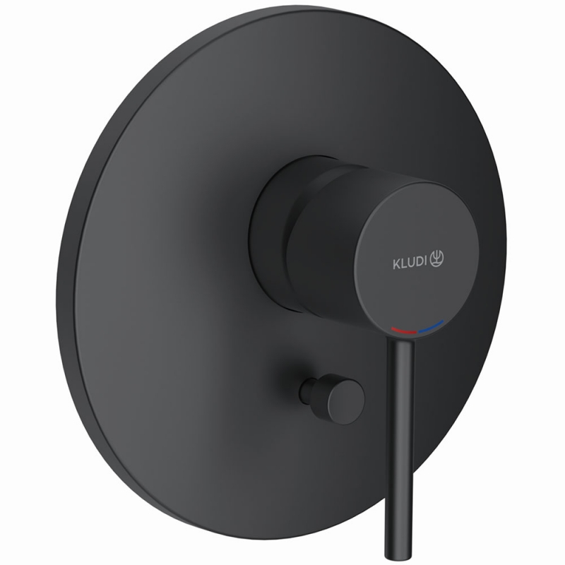 Смеситель для ванны и душа KLUDI BOZZ встраиваемый, внешняя часть, черный матовый 386503976