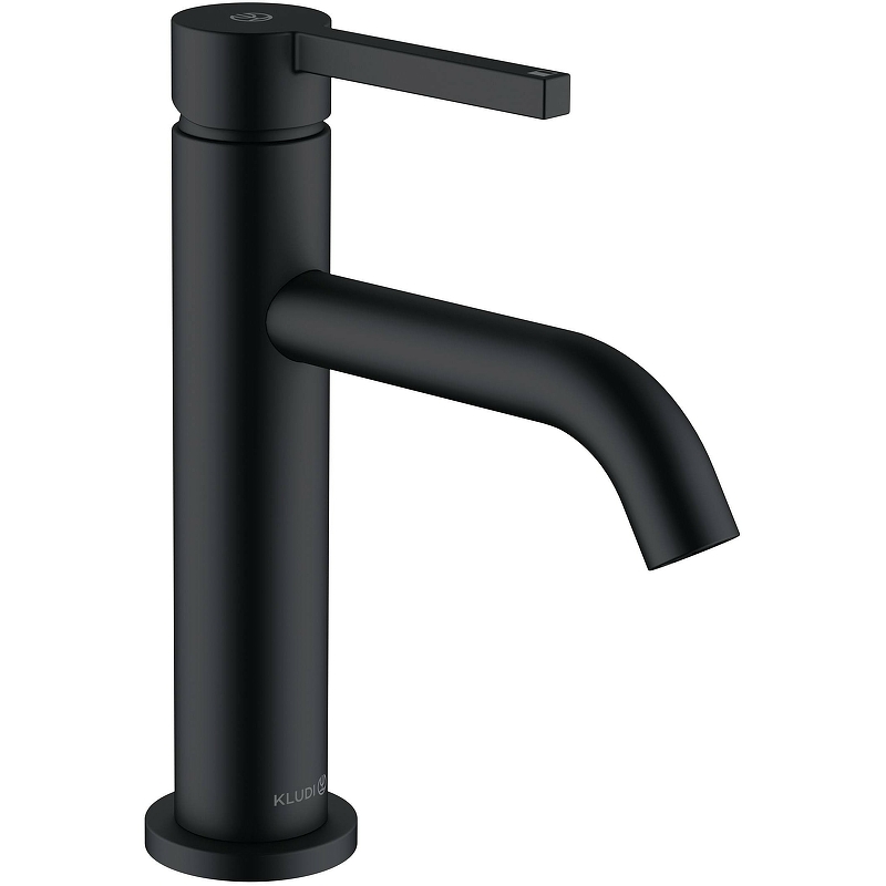 Смеситель для раковины Kludi Nova Fonte Pura с донным клапаном, черный матовый 202883915