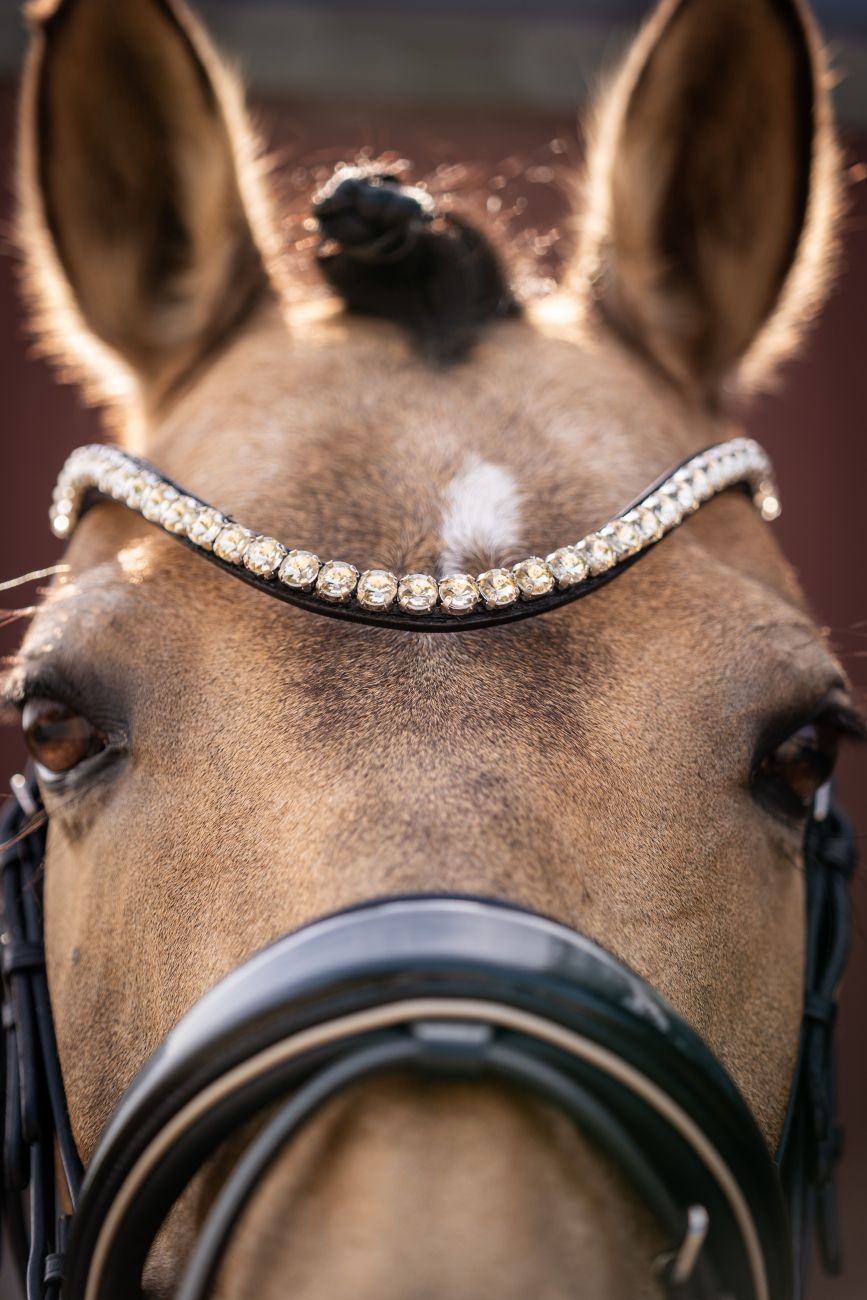 Оголовье трензельное  -Limone Elegant- HKM. Самозатягивающийся капсуль