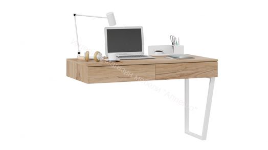 Стол письменный с ящиками «Порто» - ТД-393.15.02 Белый, Яблоня Беллуно