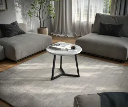 Стол журнальный СЖ-9 столешница МДФ 25 мм (ш500*г500*в425мм) Бетон снежный