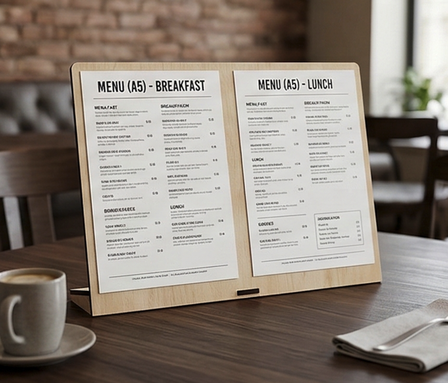 Стенд для меню настольный А5 (двусторонний)