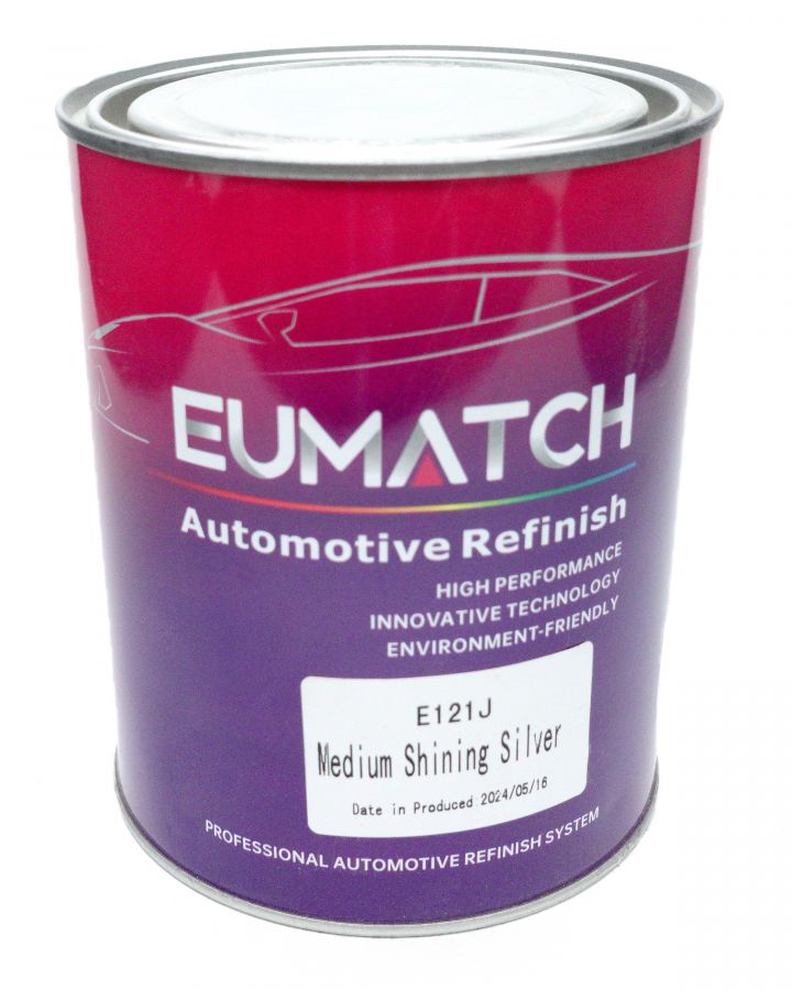 Eumatch Эмаль E121J-1 Medium Shining Silver / Среднее блестящее серебро