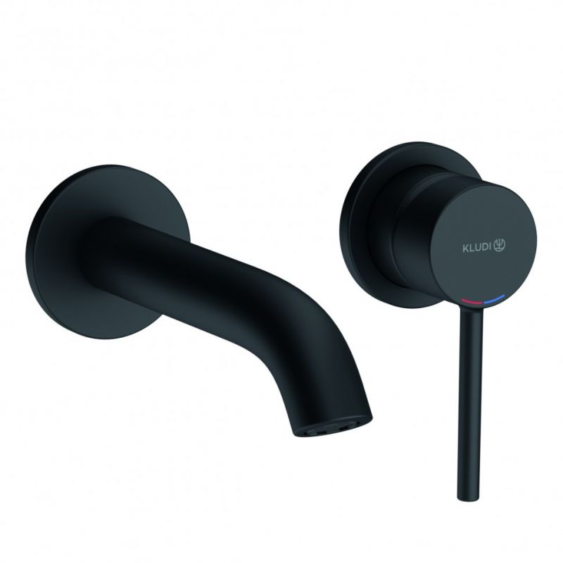 Смеситель для раковины KLUDI BOZZ  настенный, внешняя часть, черный матовый  382443976