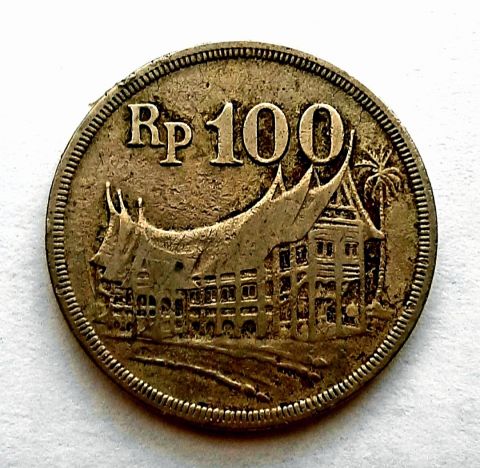 100 рупий 1973 Индонезия XF