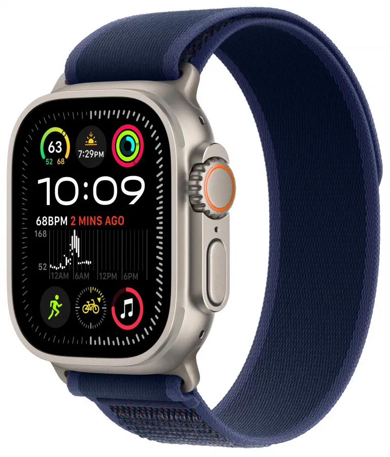 Часы Apple Watch Ultra 3 GPS + Cellular 49mm Natural Titanium Case with Blue Trail Loop (M/L)
