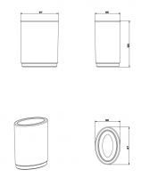 Gessi Ovale Стакан 25332 схема 3