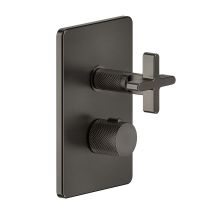 Встраиваемый термостатический смеситель Gessi Inciso 58236 для ванны/душа с переключателем на 3 источника схема 1