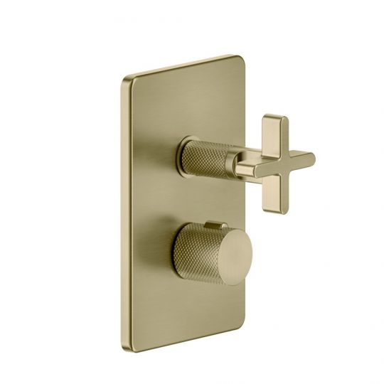 Встраиваемый термостатический смеситель Gessi Inciso 58236 для ванны/душа с переключателем на 3 источника схема 13