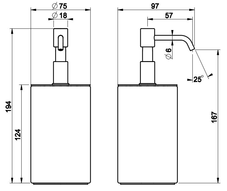 Настольный диспенсер жидкого мыла Gessi Anello 59537 ФОТО