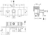 Смеситель для ванны/душа Gessi iSpa 44902 схема 2