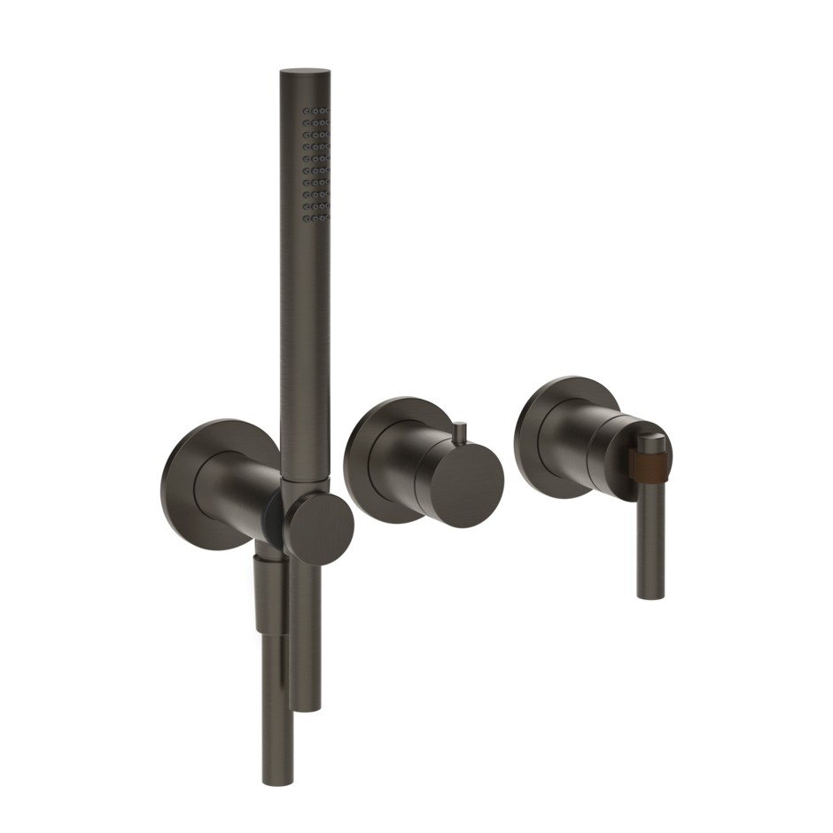 Смеситель для душа Gessi Jacqueline 77036 встраиваемый с ручным душем ФОТО