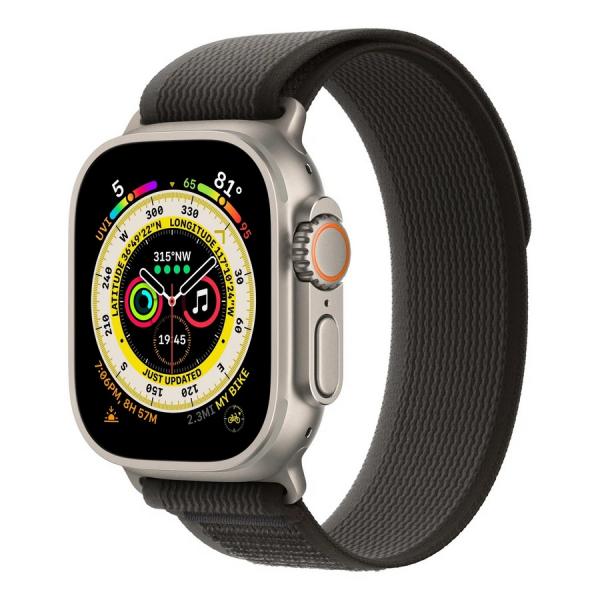 Часы Apple Watch Ultra 2 GPS + Cellular 49mm Natural Titanium Case with Black/Gray Trail Loop (M/L)